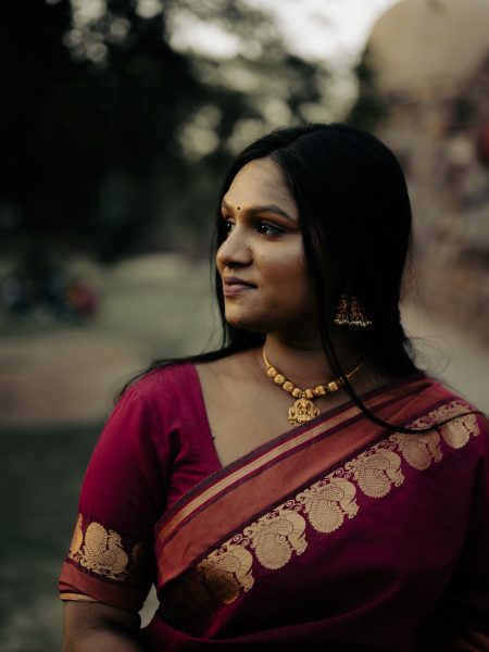 Maroon Silk Saree